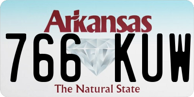 AR license plate 766KUW