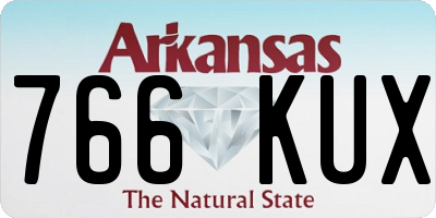 AR license plate 766KUX