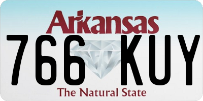 AR license plate 766KUY