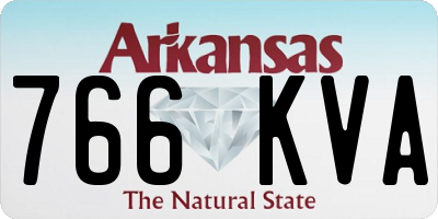AR license plate 766KVA