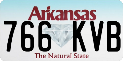 AR license plate 766KVB