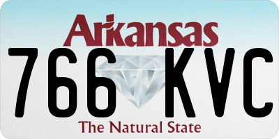 AR license plate 766KVC