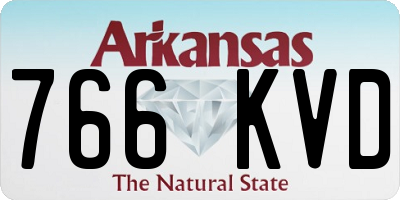 AR license plate 766KVD