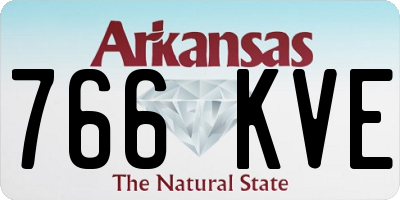 AR license plate 766KVE
