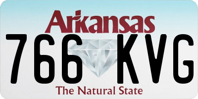 AR license plate 766KVG