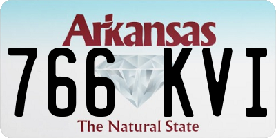 AR license plate 766KVI