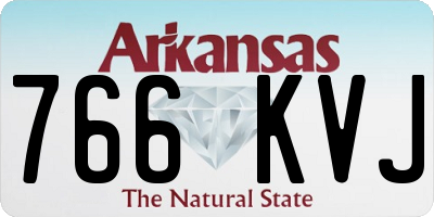 AR license plate 766KVJ