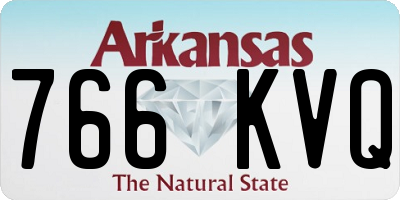 AR license plate 766KVQ