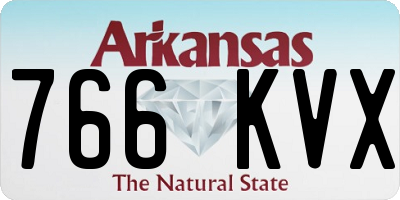 AR license plate 766KVX