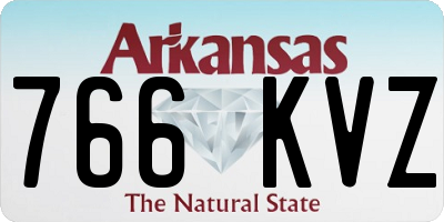 AR license plate 766KVZ