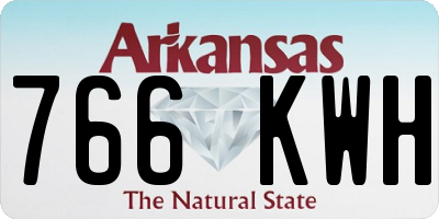 AR license plate 766KWH