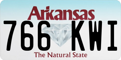 AR license plate 766KWI