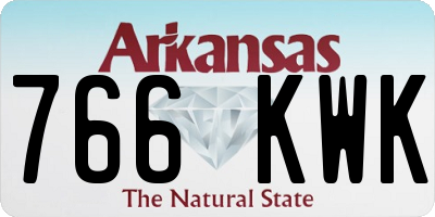 AR license plate 766KWK