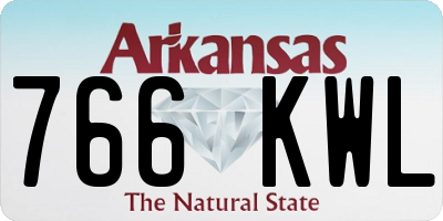 AR license plate 766KWL
