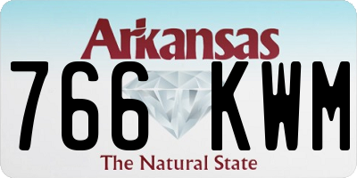 AR license plate 766KWM