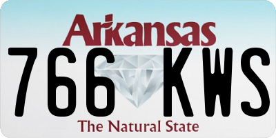 AR license plate 766KWS