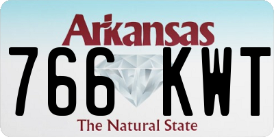 AR license plate 766KWT