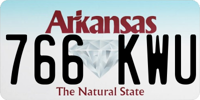 AR license plate 766KWU