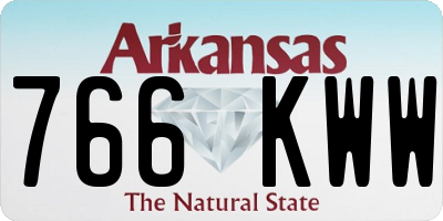 AR license plate 766KWW