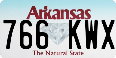 AR license plate 766KWX