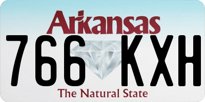 AR license plate 766KXH