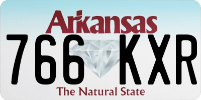 AR license plate 766KXR