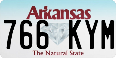 AR license plate 766KYM
