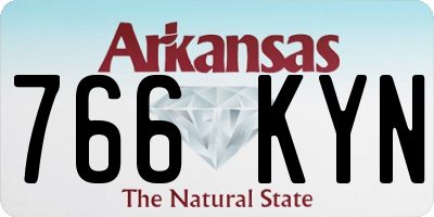 AR license plate 766KYN