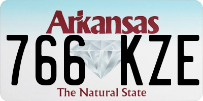 AR license plate 766KZE