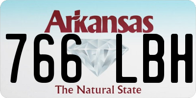 AR license plate 766LBH