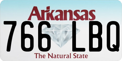 AR license plate 766LBQ