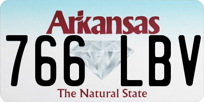 AR license plate 766LBV