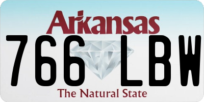 AR license plate 766LBW