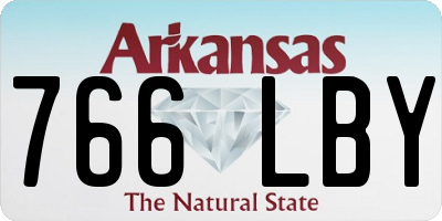 AR license plate 766LBY