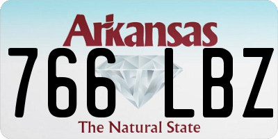 AR license plate 766LBZ