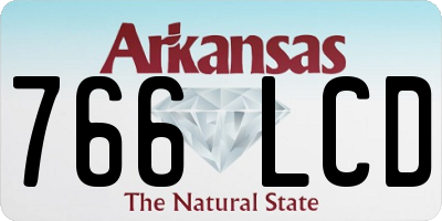 AR license plate 766LCD