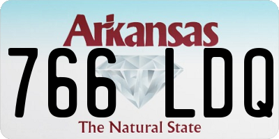 AR license plate 766LDQ