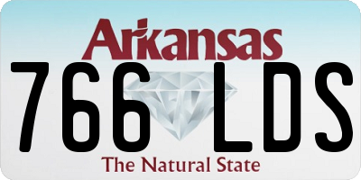 AR license plate 766LDS