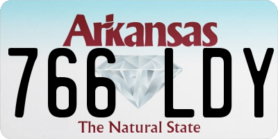 AR license plate 766LDY
