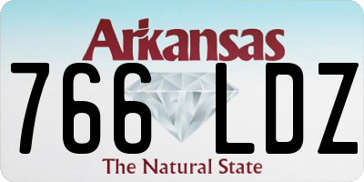AR license plate 766LDZ