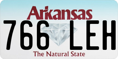 AR license plate 766LEH