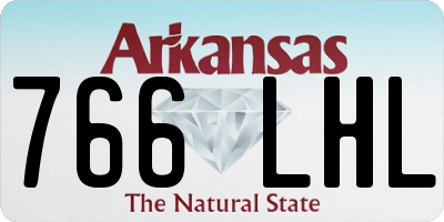 AR license plate 766LHL