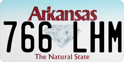 AR license plate 766LHM