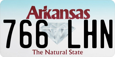 AR license plate 766LHN