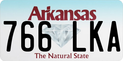 AR license plate 766LKA
