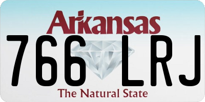 AR license plate 766LRJ