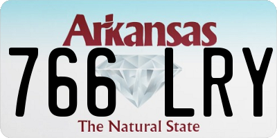 AR license plate 766LRY