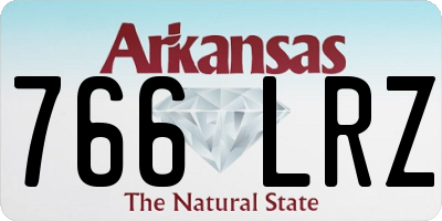 AR license plate 766LRZ