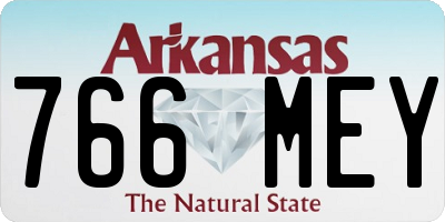 AR license plate 766MEY