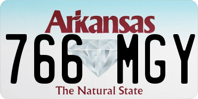 AR license plate 766MGY
